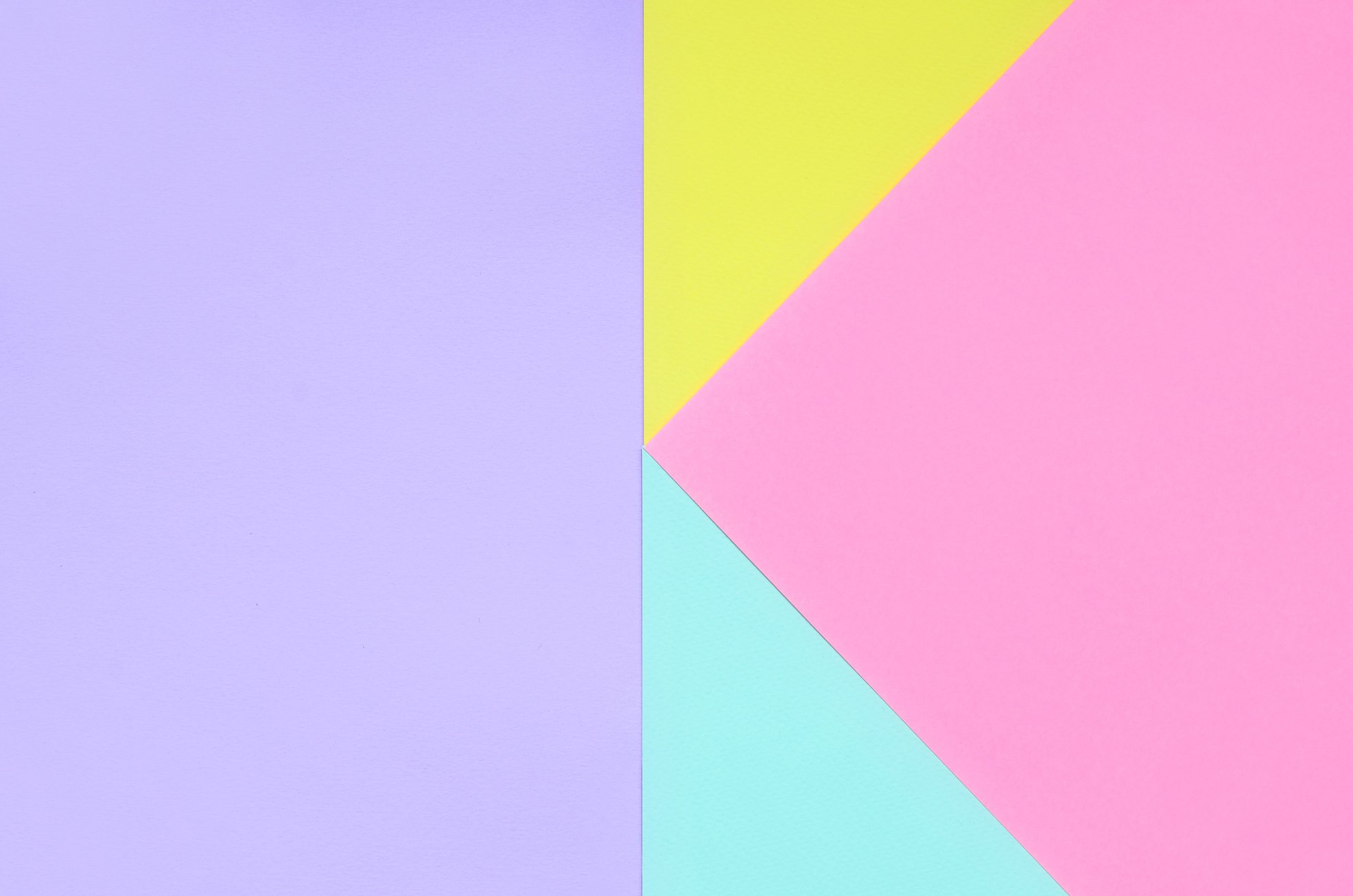 Texture Background of Fashion Pastel Colors. Pink, Violet, Yellow and Blue Geometric Pattern Papers. Minimal Abstract